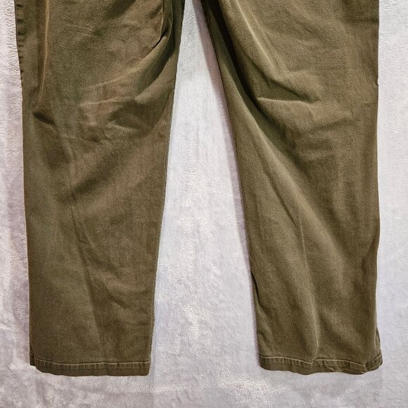Additions by Chico's Brown Pants Womens Waist 36 Inseam Rise Side Elastic Slacks - Picture 6 of 12